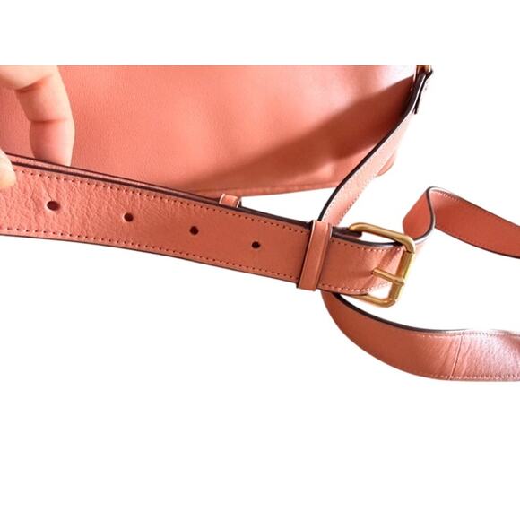 Coach Soft Tabby Leather Shoulder Bag Coral Pink Crossbody 11x10x3 - Picture 11 of 13